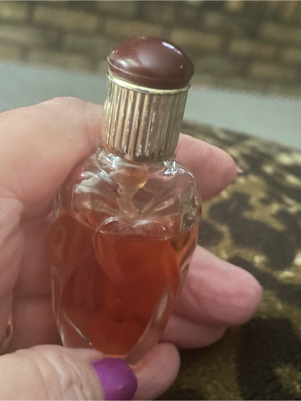 Victoria's Secret Rapture perfume Glass Perfume Vial with Gold Label - Picture 3 of 4